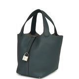 Hermes Picotin Lock 18 Bleu Orage Clemence Palladium Hardware - Thumbnail View 5