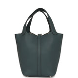 Hermes Picotin Lock 18 Bleu Orage Clemence Palladium Hardware - Thumbnail View 4