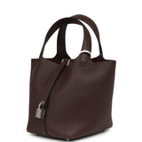 Hermes Picotin Lock 18 Rouge Sellier Clemence Palladium Hardware - Thumbnail View 5