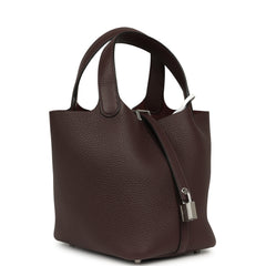Hermes Picotin Lock 18 Rouge Sellier Clemence Palladium Hardware