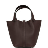 Hermes Picotin Lock 18 Rouge Sellier Clemence Palladium Hardware - Thumbnail View 4
