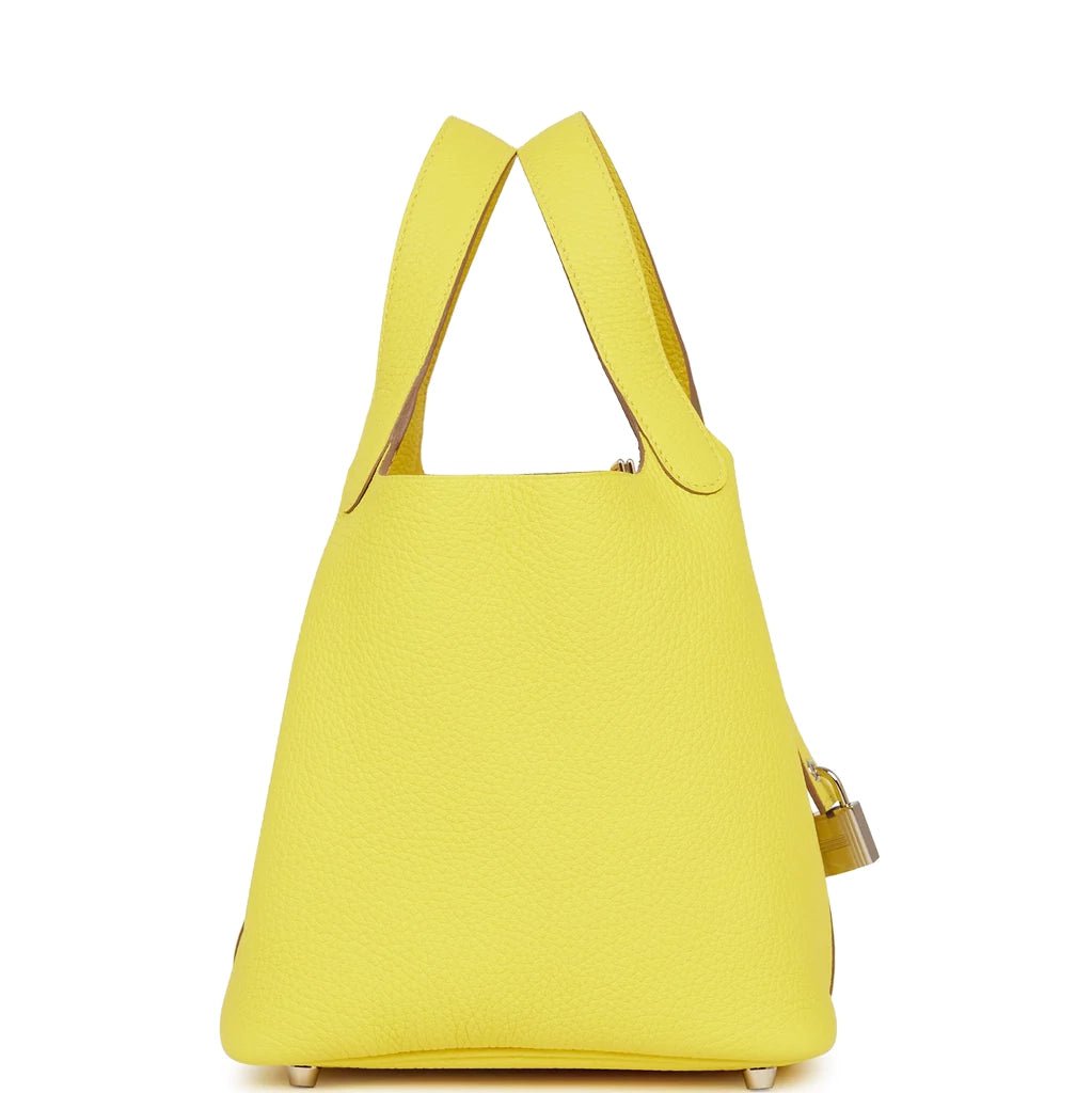 Hermes Picotin Lock 18 Lime Clemence Palladium Hardware