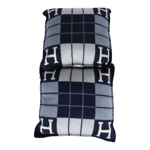 Hermes "Avalon III" Signature H Cushion PM Ecru and Caban Set