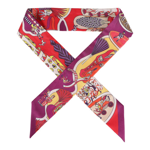 Hermes "Exposition Universelle" Rouge, Violet, Jaune Twilly