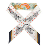 Hermes "Guepards Bandana" Jaune Soufre Multi Silk Twilly