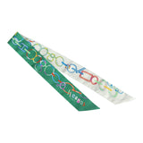 Hermes "Do Ro Boucles" Vert Vif and Blanc Multi Silk Twilly