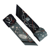 Hermes "C'est La Fete" Ardoise, Rose Pale, Bleu Marine Multi Silk Twilly Pair