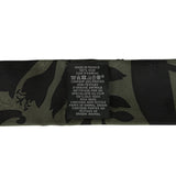 Hermes "Bouquet Final" Vert Loden and Black Fringe Silk Twilly