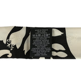 Hermes "Bouquet Final" Cream and Black Fringe Silk Twilly