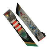 Hermes "Inventaire Poetique De Brides A Bloc" Black, Vert, Rouge Multi Silk Twilly Pair