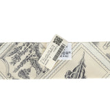 Hermes "Le Philateliste Du Faubourg" Parchemin and Graphite Multi Silk Twilly Pair