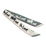 Hermes "Paris Qui Roule Forever" Caban, Craie, Ardoise Silk Twilly - Thumbnail View 2