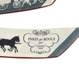 Hermes "Paris Qui Roule Forever" Caban, Craie, Ardoise Silk Twilly - Thumbnail View 3
