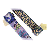 Hermes "Under the Waves" Mauve, Marine and Jaune Silk Twilly Pair - Thumbnail View 4