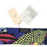 Hermes "Under the Waves" Mauve, Marine and Jaune Silk Twilly Pair - Thumbnail View 5