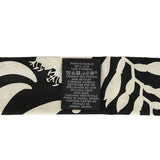 Hermes "Bouquet Final" Cream and Black Fringe Silk Twilly - Thumbnail View 4