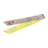 Hermes "Brides De Gala En Fleurs" Mastic, Jaune Vif, Multi Silk Twilly - Thumbnail View 2