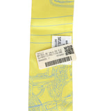 Hermes "Brides De Gala En Fleurs" Mastic, Jaune Vif, Multi Silk Twilly - Thumbnail View 4