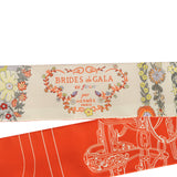 Hermes "Brides de Gala En Fleur" Vanille, Orange and Kaki Multi Silk Twilly Pair - Thumbnail View 3