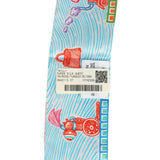 Hermes "Super Silk Quest" Rose, Turquoise, Orange Multi Silk Twilly - Thumbnail View 4
