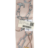 Hermes "C'est La Fete" Bleu Glacier, Rose Poudre and Gris Multi Silk Twilly Pair - Thumbnail View 5