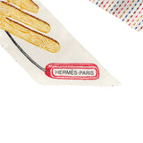 Hermes "Chevaloscope Pointille" White, Bleu Rouge and Vert Silk Twilly - Thumbnail View 3