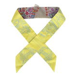 Hermes "Brides De Gala En Fleurs" Mastic, Jaune Vif, Multi Silk Twilly Pair - Thumbnail View 1