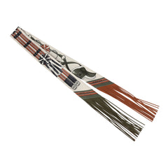 Hermes "Jumping Leather" Crème, Kaki and Beige Dore Fringe Silk Twilly