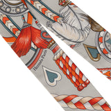 Hermes "Harnais De Coeur" Gris Perle Multi Silk Twilly - Thumbnail View 3