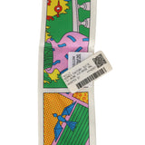 Hermes "Factory Suite" Jaune Vif, Rose Malabar, Vert Silk Twilly - Thumbnail View 4