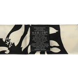 Hermes "Bouquet Final" Cream and Black Fringe Silk Twilly - Thumbnail View 4