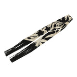 Hermes "Bouquet Final" Cream and Black Fringe Silk Twilly - Thumbnail View 2