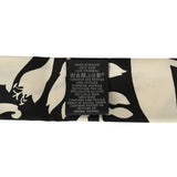 Hermes "Bouquet Final" Cream and Black Fringe Silk Twilly - Thumbnail View 4