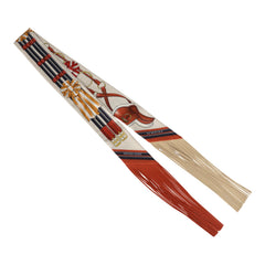 Hermes "Jumping Leather" Crème, Alezan and Anthracite Fringe Silk Twilly