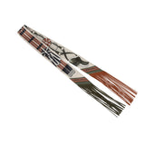 Hermes "Jumping Leather" Crème, Kaki and Beige Dore Fringe Silk Twilly - Thumbnail View 2