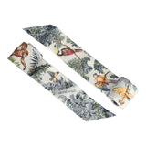 Hermes "Equateur" Gris Perle, Jaune, Vert Silk Twilly Pair - Thumbnail View 4