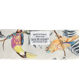 Hermes "Equateur" Gris Perle, Jaune, Vert Silk Twilly Pair - Thumbnail View 5