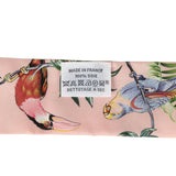 Hermes "Equateur" Rose Nacre, Vert, Gris Multi Silk Twilly Pair - Thumbnail View 5