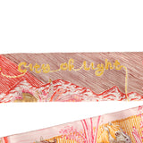 Hermes "City of Lights" Jaune Rouge, Rose, Multi Silk Twilly Pair - Thumbnail View 3
