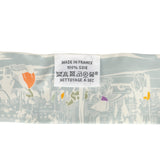 Hermes "A l'Ombre des Boulevards" Blanc, Vert, Mauve Multi Silk Twilly Pair - Thumbnail View 5
