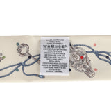 Hermes "Les Cles a Pois" Creme, Gris Perle, Multicolor Fringe Silk Twilly - Thumbnail View 4