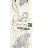 Hermes "Les Cles a Pois" White, Gris Acier, Multicolore Silk Twilly - Thumbnail View 4