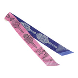Hermes "Merveilleuses Lantern" Rose Bon Bon, Indigo Multi Silk Twilly - Thumbnail View 2