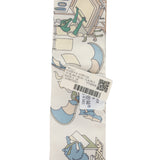Hermes "Academia Hippica" Blanc, Bleu Clair, Vert Silk Twilly - Thumbnail View 4