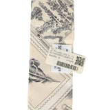 Hermes "Le Philateliste Du Faubourg" Parchemin, Graphite Multi Silk Twilly - Thumbnail View 4