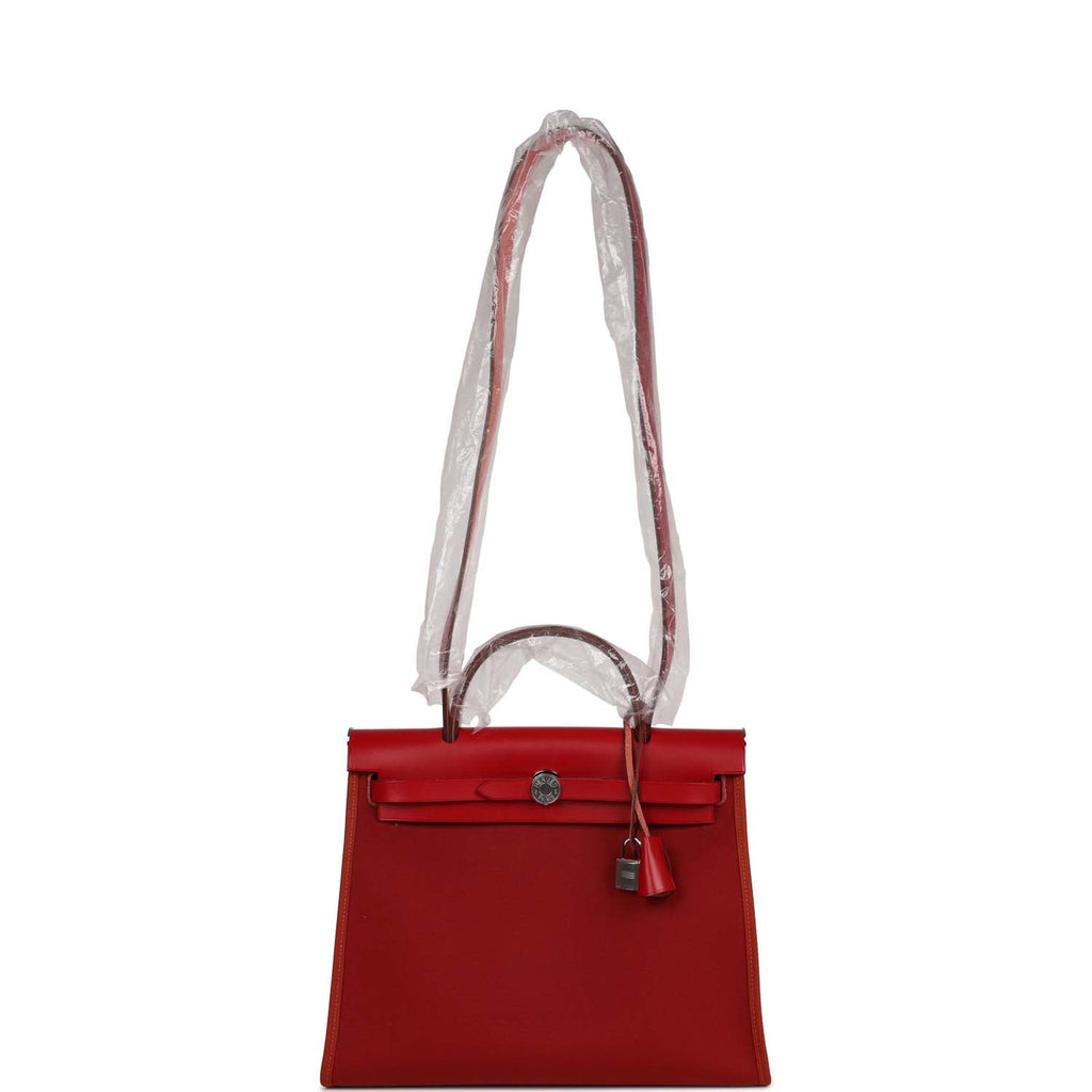 Ginza Xiaoma - Versatile Herbag Zip MM in Rouge H Toile