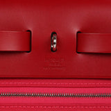 HERMES Herbag Zip 31 Bleu Marine/ Rouge H PHW - Timeless Luxuries