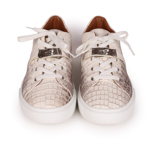 Hermes Day Sneaker Himalaya Niloticus Crocodile 43.5 EU