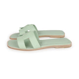 Hermes Oran Sandal Vert Electrique Calfskin 38 EU – Madison Avenue Couture