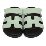 Hermes Chypre Sandal Vert Jade Epsom Palladium Hardware 37.5 EU